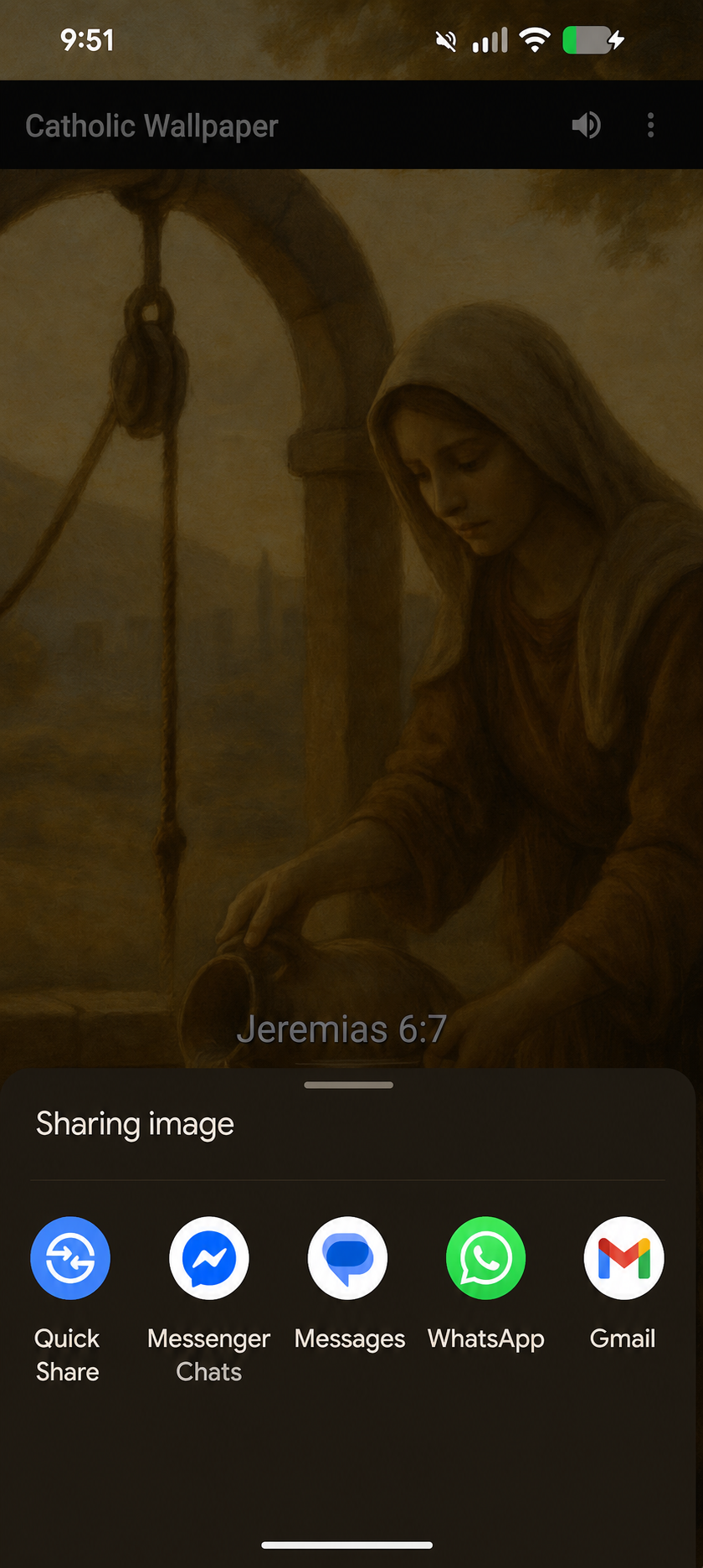 Catholic Wallpaper sharing screen